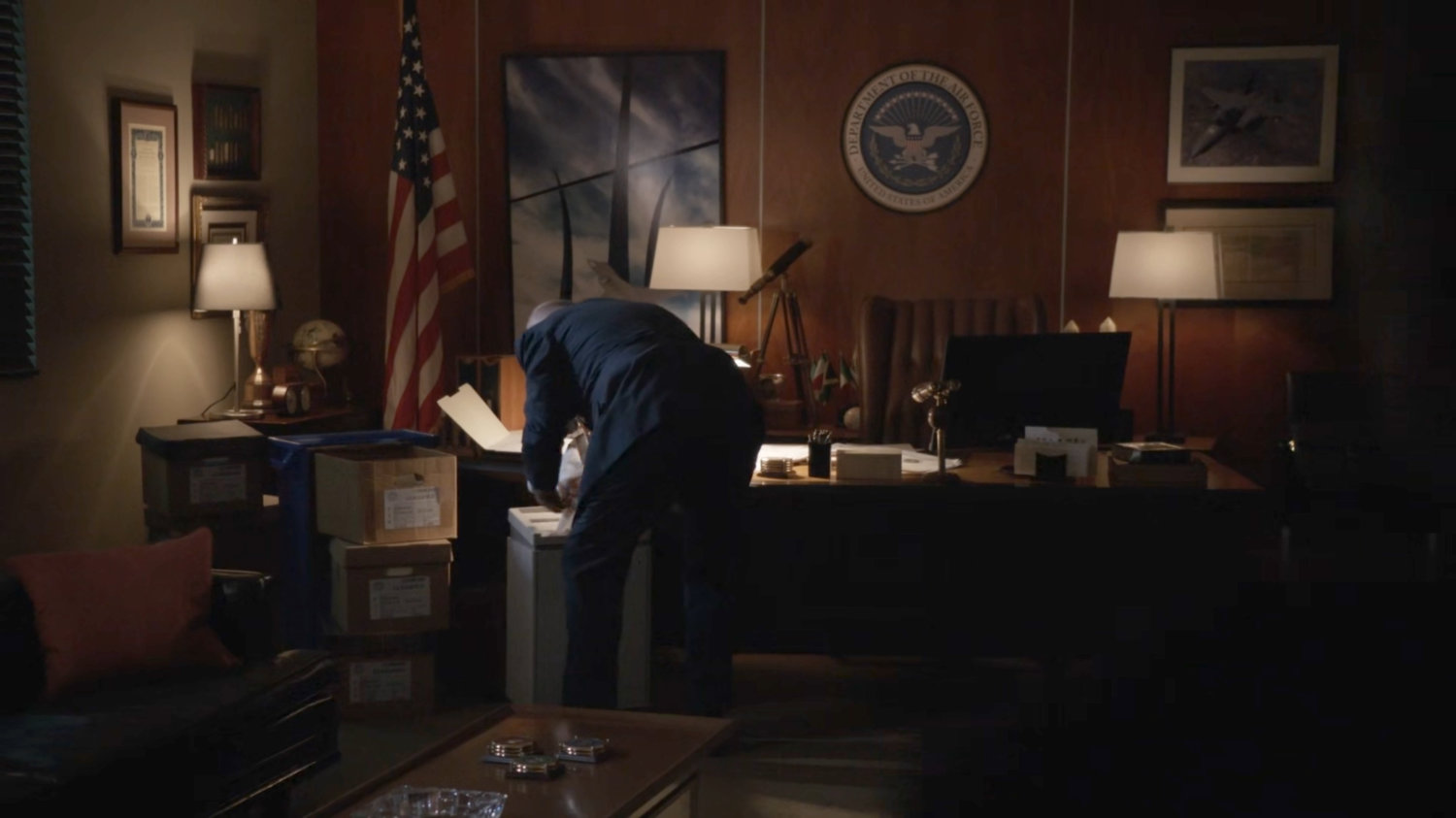 General Fischer in the Air Force offices.