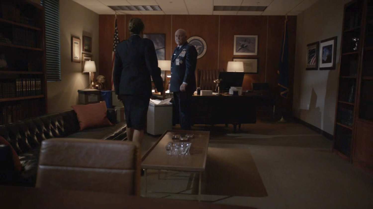 General Hale and General Fischer in the Air Force offices.