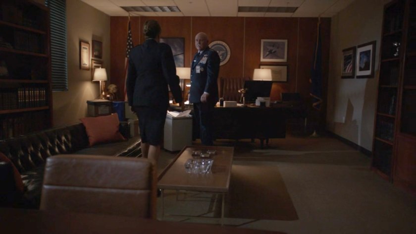 General Hale and General Fischer in the Air Force offices.