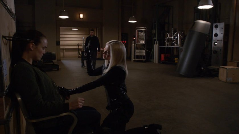 Fitz, Simmons, and Ruby in a HYDRA R&D site in Hereforshire.