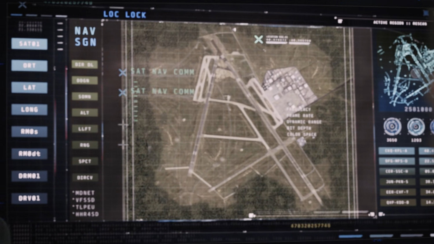 Satellite image of General Hale's Base.