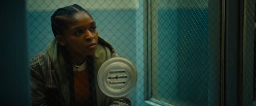 Riri in the visitor room at Cook County Jail.