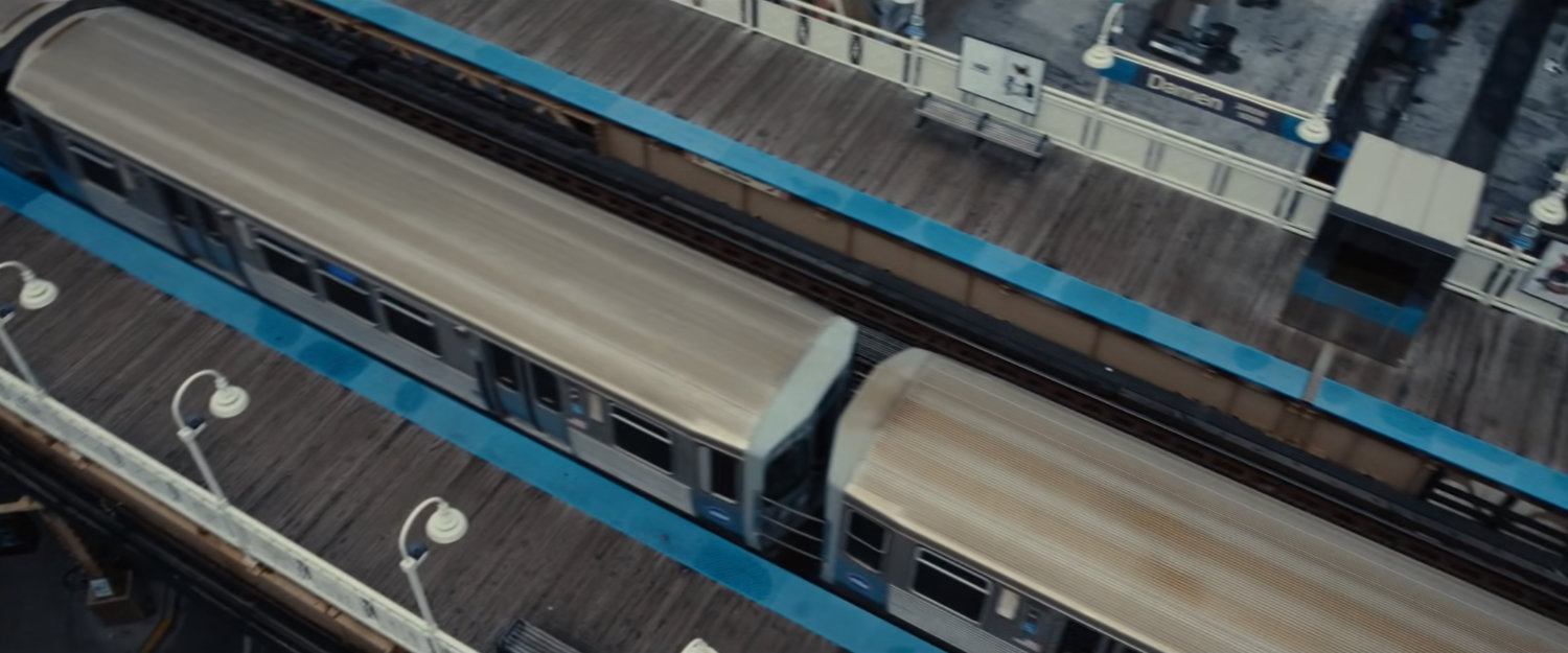 Aerial view of Loop Train.