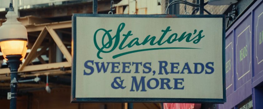 Sign for Stanton's Sweets Reads & More.