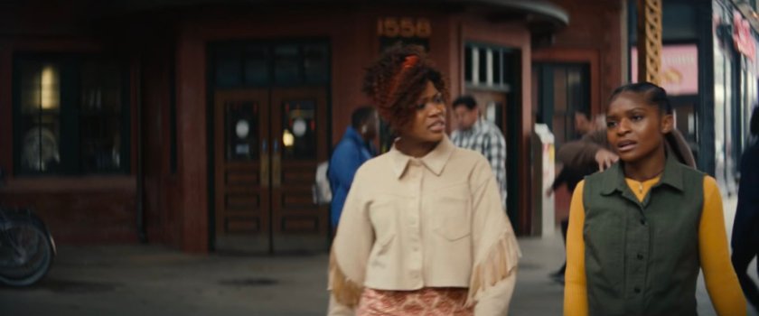 Ronnie and Riri on the sidewalk outside Stanton's Sweets Reads & More.