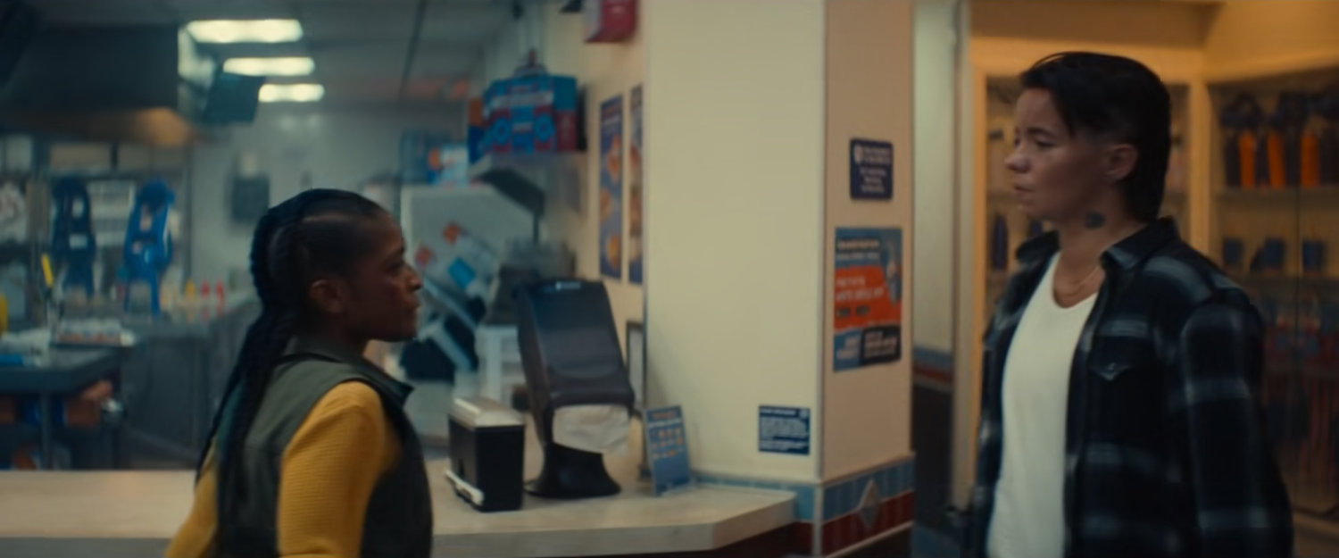 Jeri and Riri inside White Castle.