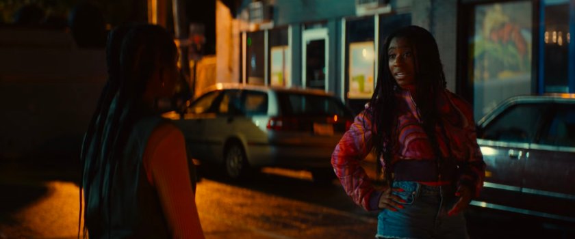 Riri and NATALIE outside White Castle.