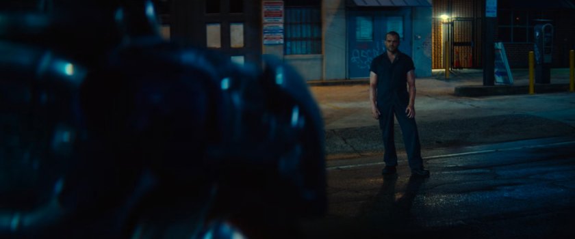 Joe on street outside White Castle.