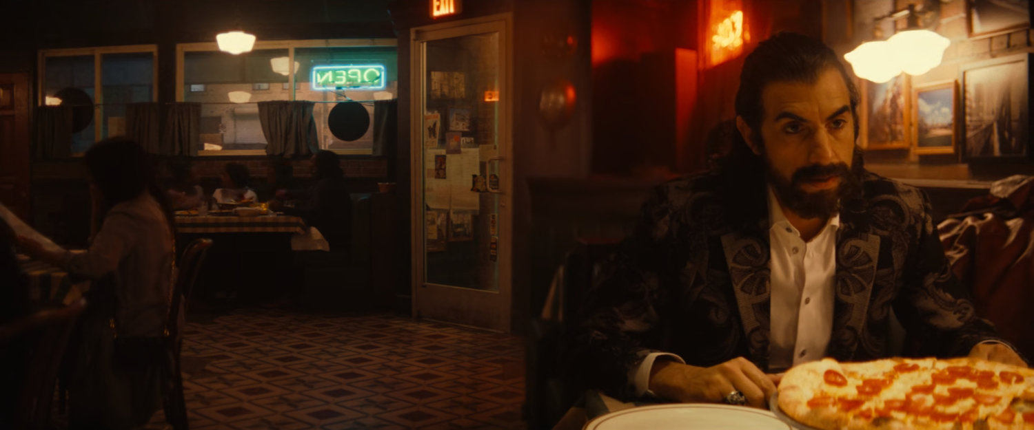 Mephisto in Desperito's Pizza.