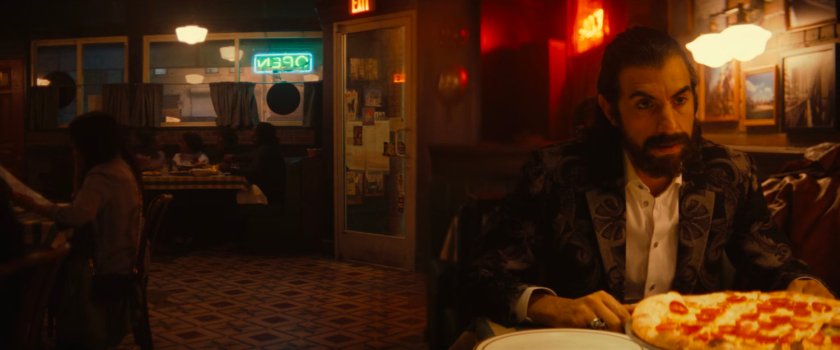 Mephisto in Desperito's Pizza.