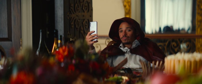 The Hood in a fancy mansion.