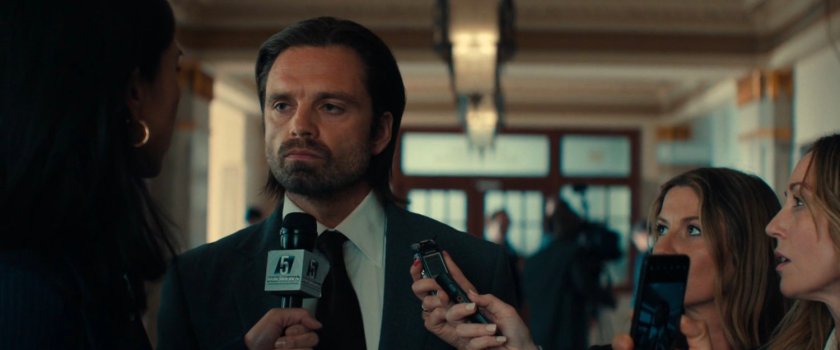 Bucky in the hallway of a Senate building.