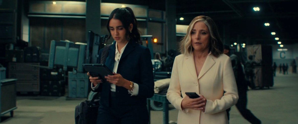 Mel and Val in the OXE Warehouse.