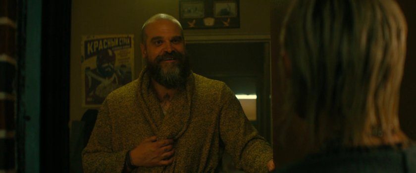 Alexei and Yelena at his house.