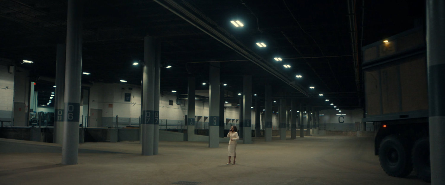 Valentina in an deserted OXE Warehouse.