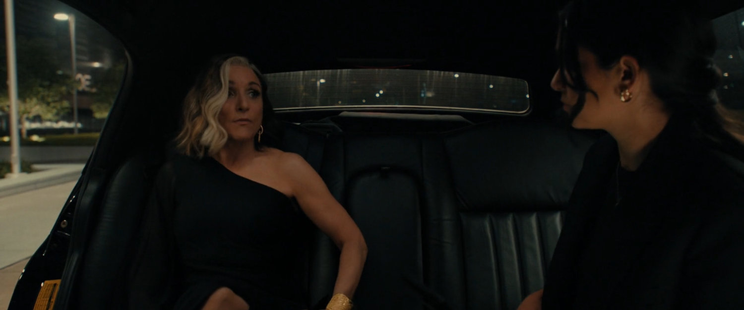 Valentina and Mel in a limo in Washington DC.