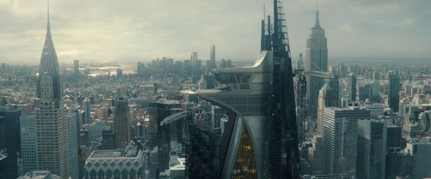 Aerial view of the Watchtower in New York City.