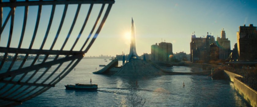 The Excelsior launch pad as seen from the East River.