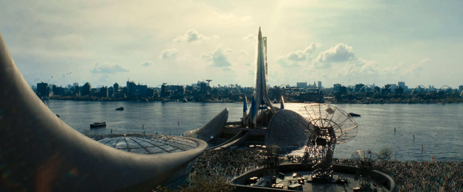 The Excelsior launch pad as seen from the the Baxter Building.