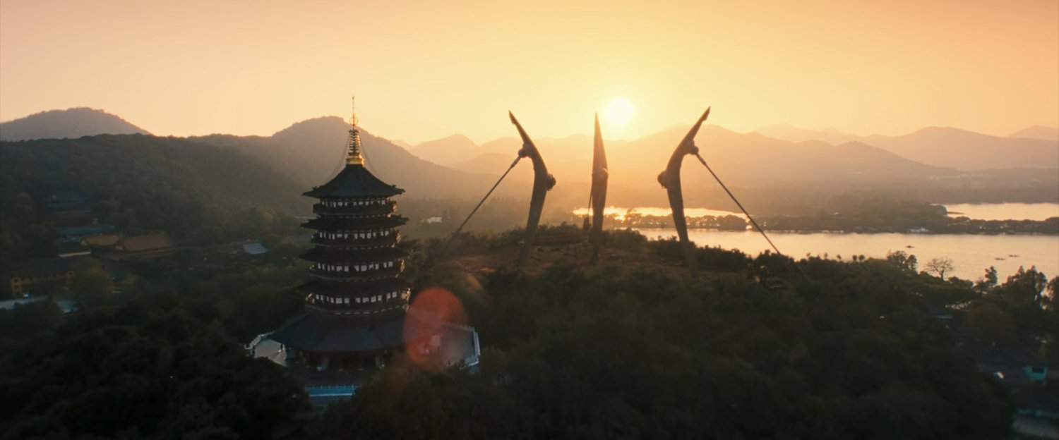 Components of the teleportation bridge being assembled in China.