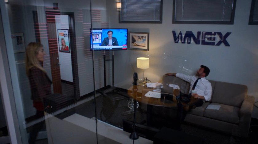 Ian and Trish in the WNEX Trish Talk Studio.