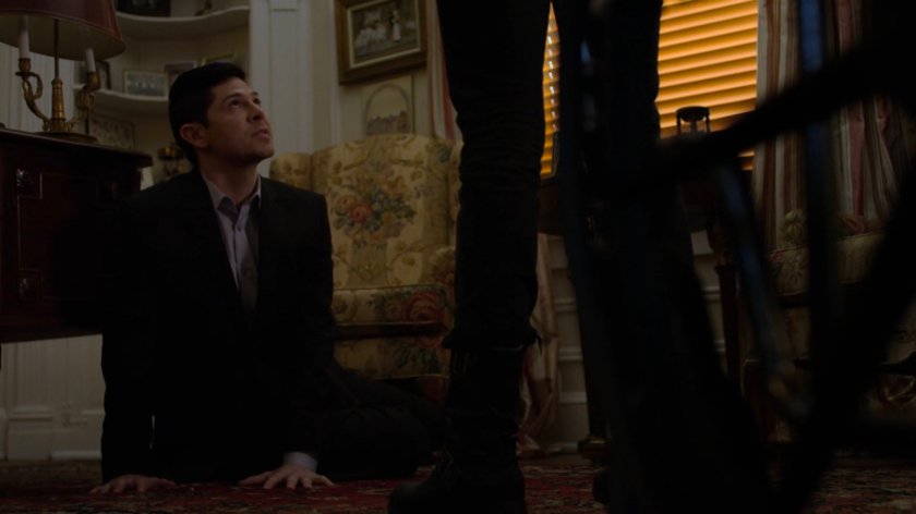 Jessica and Isaiah in Dr. Kozlov's house.