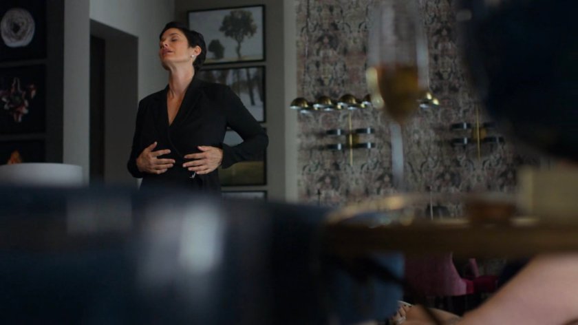 Jeri dancing in her apartment.