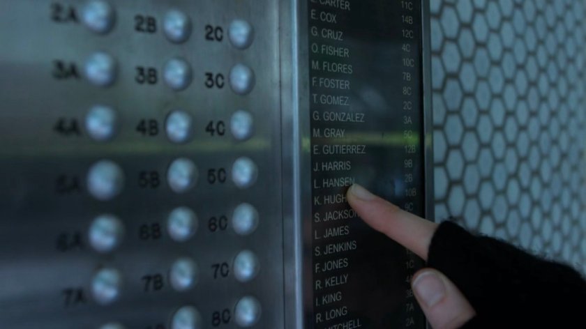 Directory at Leslie Hansen's building.