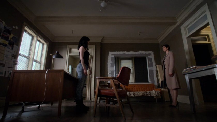 Jessica and Jeri in the Alias office.