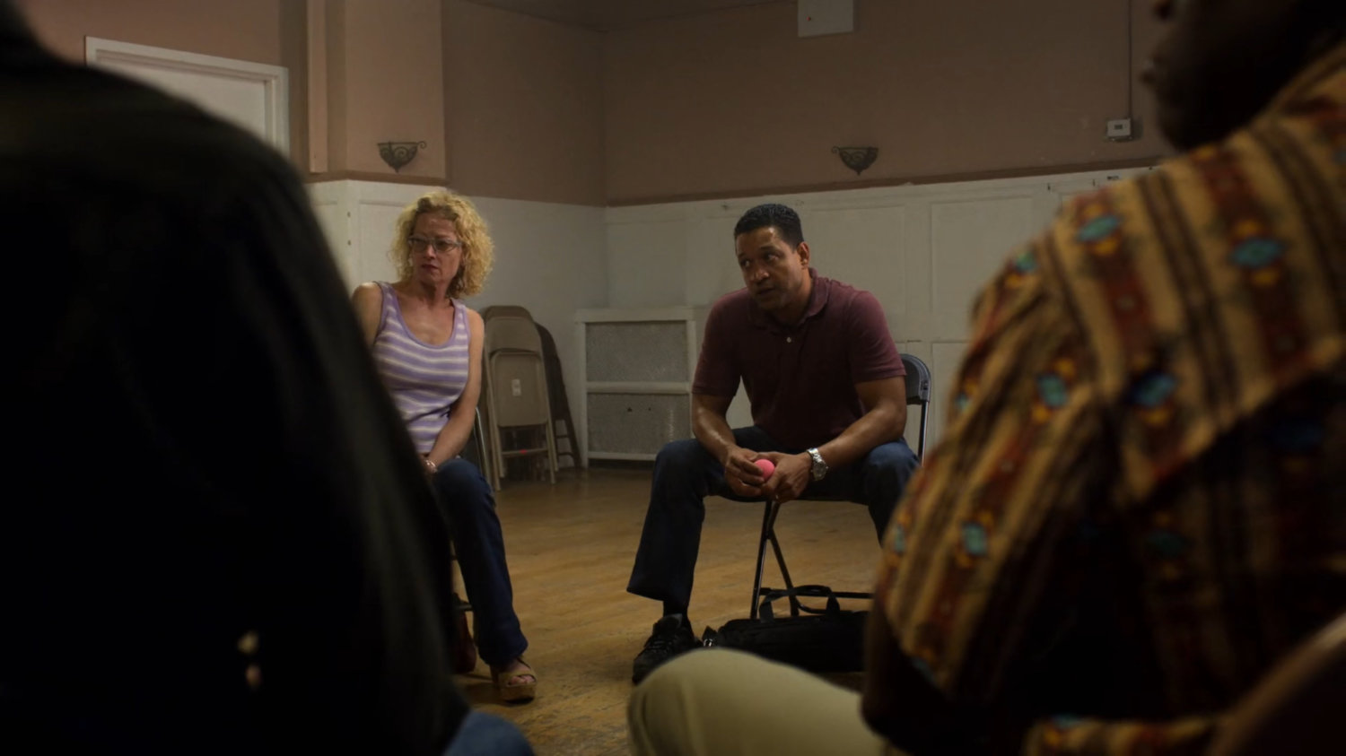 People at an anger management group.