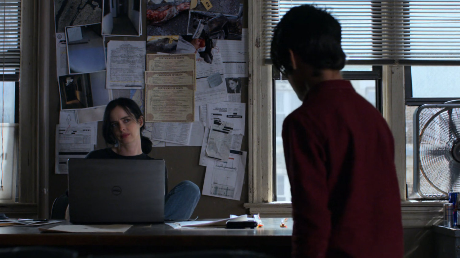 Jessica and Vido in her office.