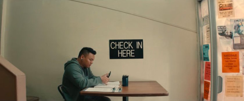 Brian at the casting audition check-in for Wonder Man.