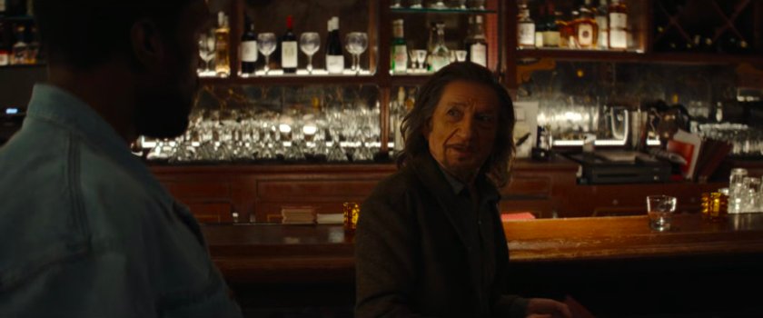 Trevor and Simon at the bar in Taix French restaurant.