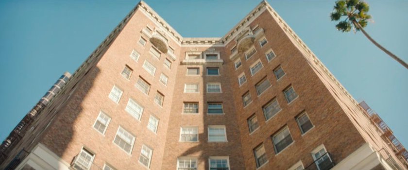 Exterior of Trevor's apartment, The Talmadge.