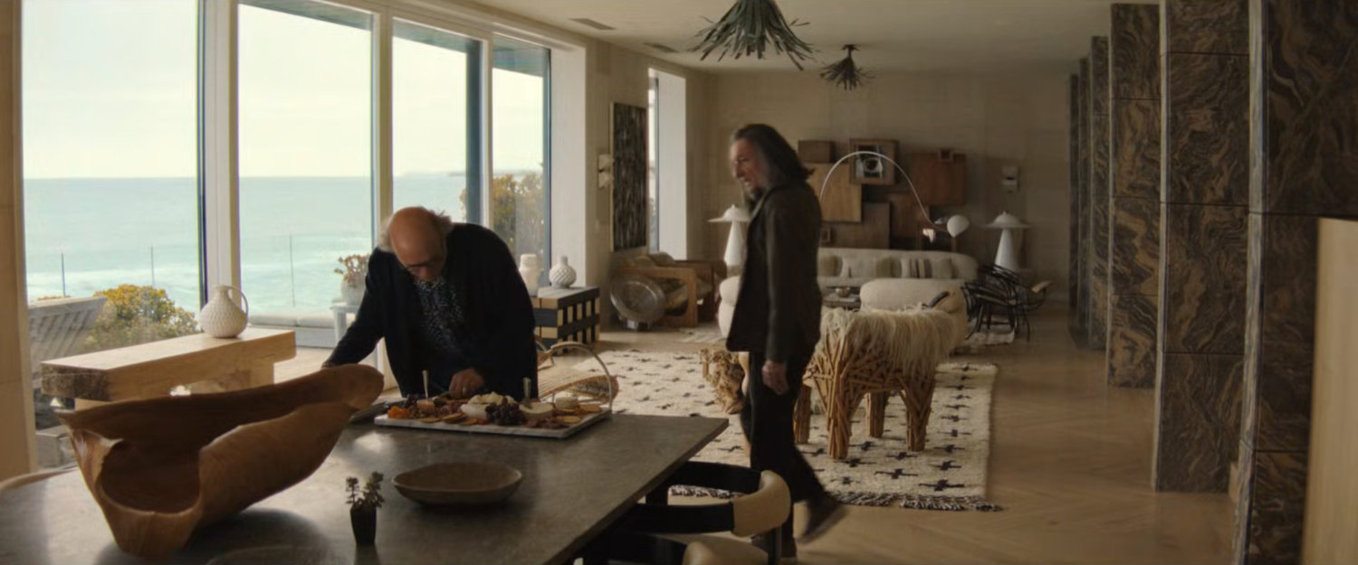 Trevor with Joe Pantoliano in his house.
