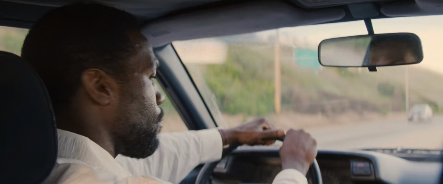 Simon driving his car on Pacific Coast Highway.