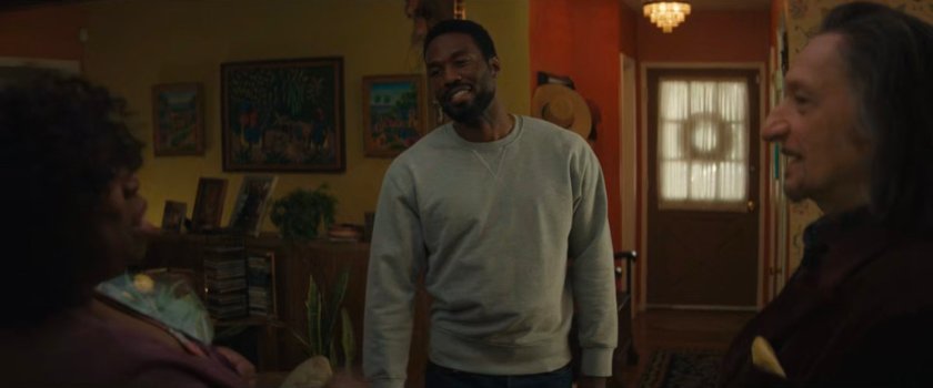 Martha, Simon, and Trevor inside the Williams family home.