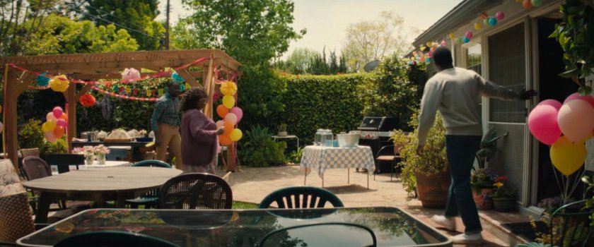 Erik, Martha, and Simon out back of the Williams family home.