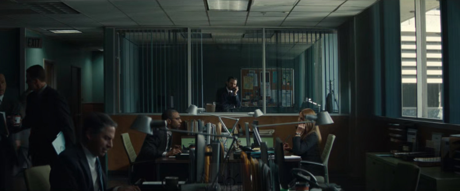 DODC bullpen looking into Agent Cleary's office.