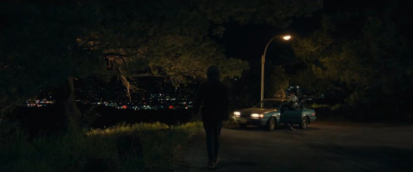 Trevor and Simon at a city overlook.