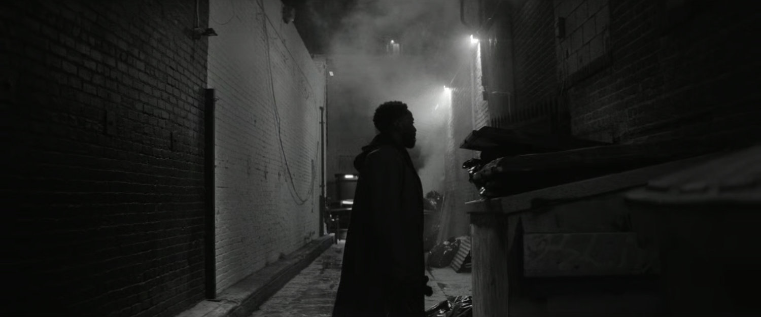 DeMarr in the alley outside the Wilcox Club.