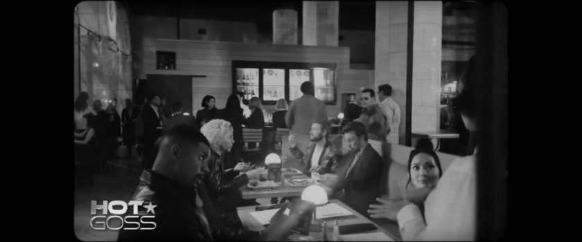 Video footage on Hot Goss of Josh Gad and DeMarr avoiding paparazzi at a restaurant.