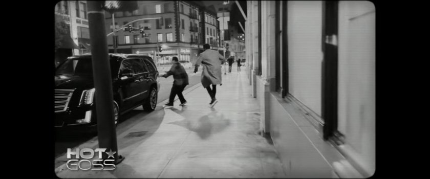 Video footage on Hot Goss of Josh Gad and DeMarr avoiding paparazzi at a restaurant.