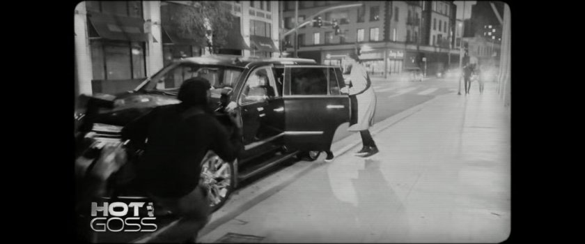 Video footage on Hot Goss of Josh Gad and DeMarr avoiding paparazzi at a restaurant.