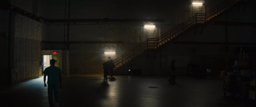 Simon exiting a Hollywood soundstage.