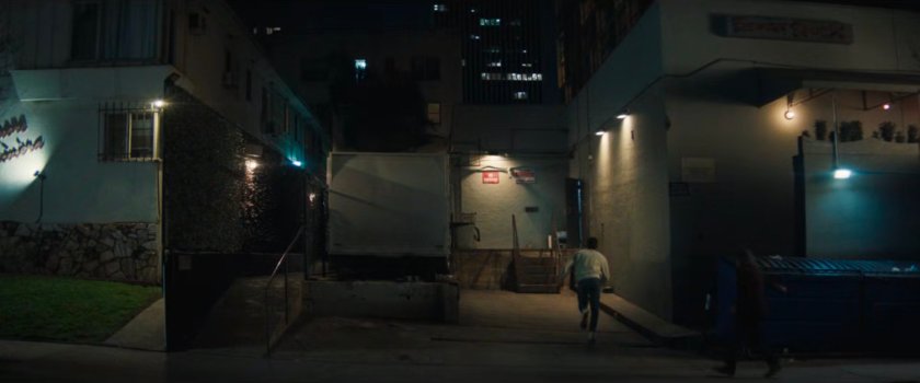 Simon and Trevor run into a loading dock.