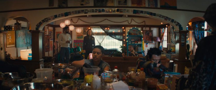 Trevor and Simon with Esteban (and his crew) in his house.