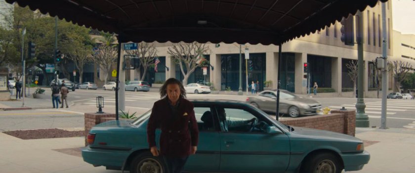 Simon dropping Trevor off outside his apartment.