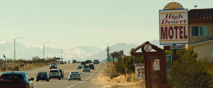 Exterior of the High Desert Motel.