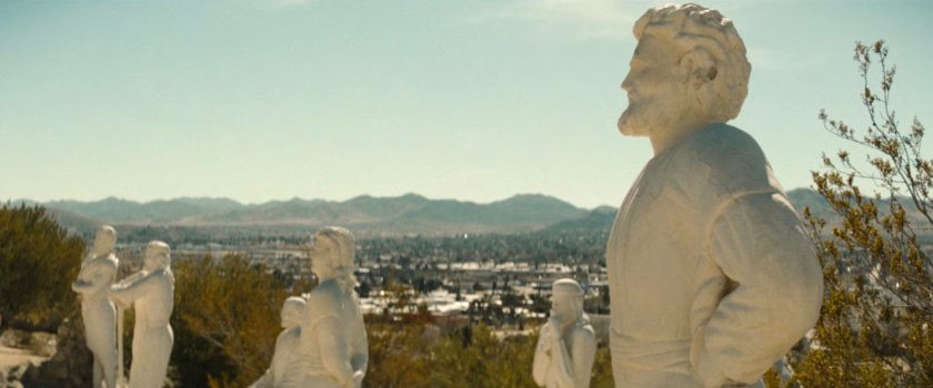 White statuary in Yucca Valley.